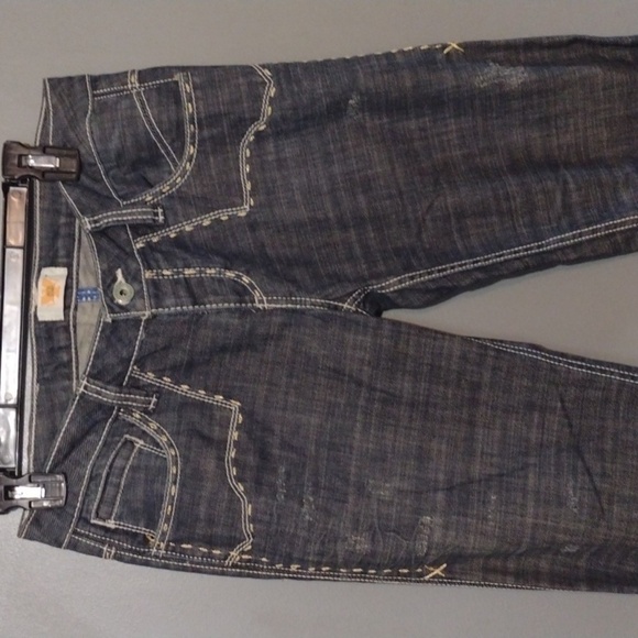 ANTIK denim beaded jeans Y2k style embellished size 29 light distressing Bootcut - Picture 3 of 16